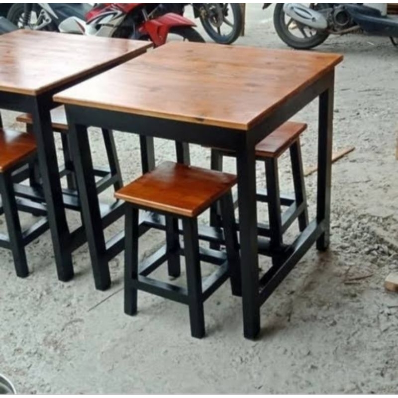 meja makan + 2 kursi