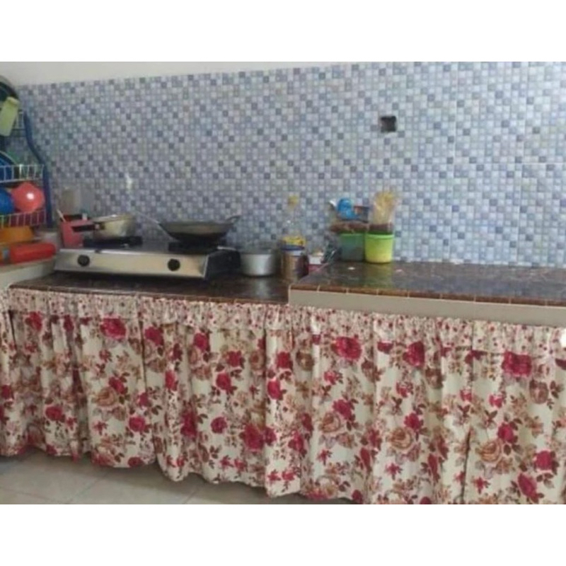 Gorden Kolong Dapur/ Tirai Kolong Dapur