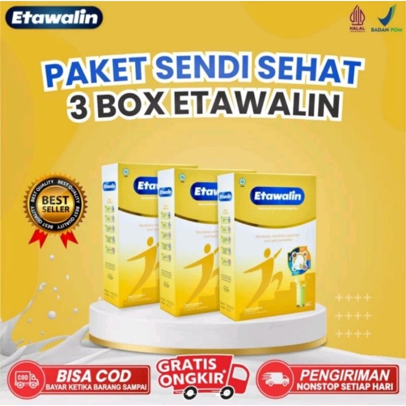

Etawalin Paket-3 Box Susu Etawa Original Atasi Nyeri Sendi Dan Asam Urat