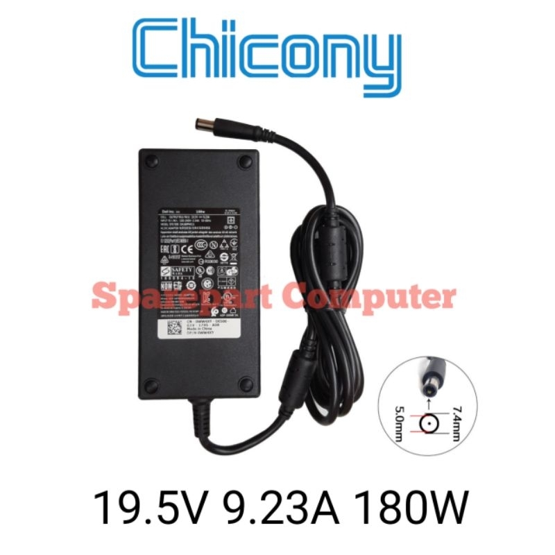 Adaptor Adapter Charger Chicony 19.5V 9.23A 180W 7.4*5.0mm