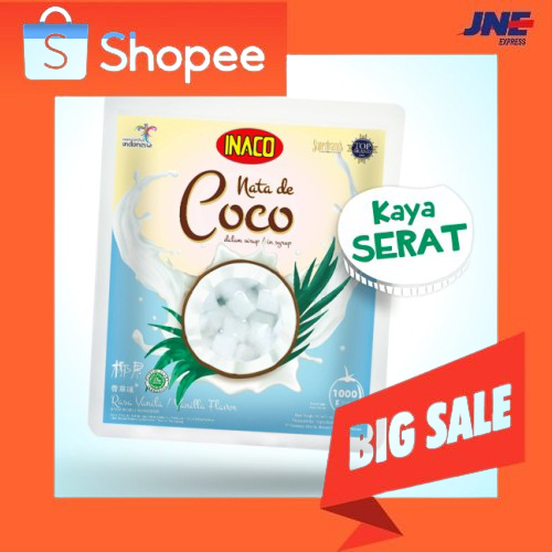 

Nata De Coco INACO 1kg Vanilla (Nata De Coco ENAK)