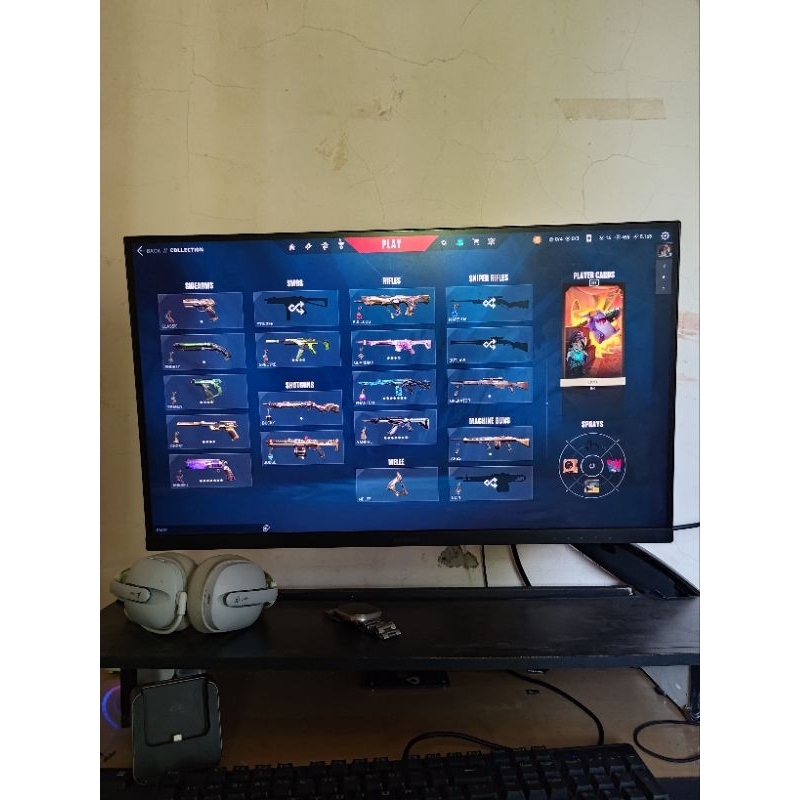 Akun games riot valorant level 262 full senjata dan bundle 2024