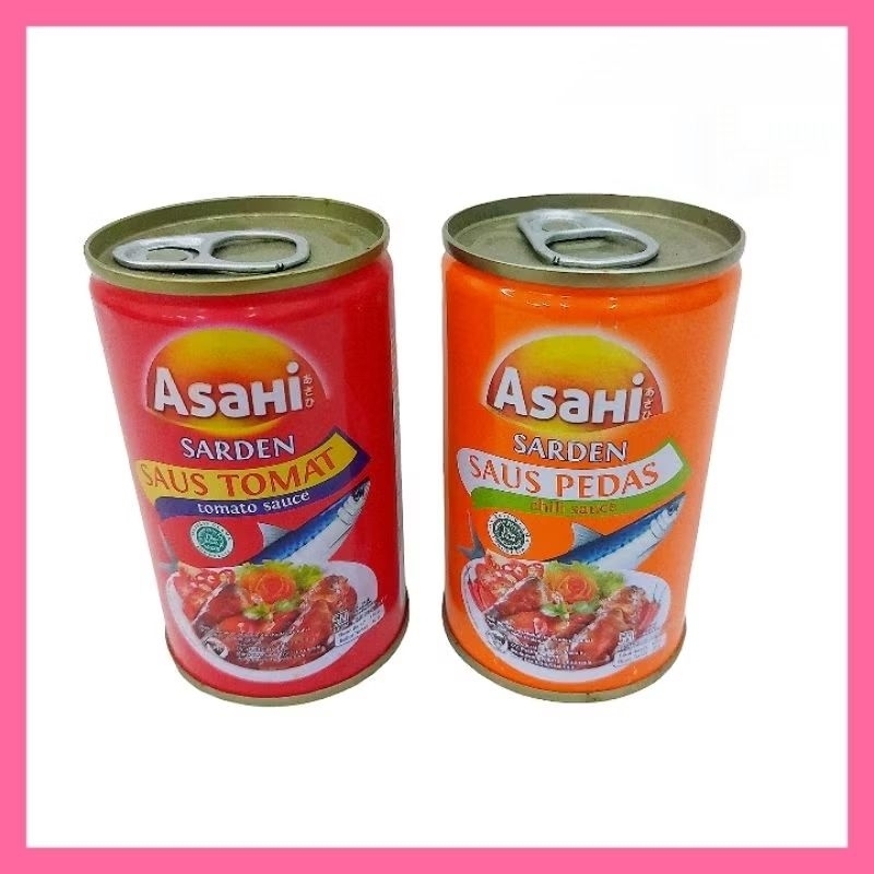 

asahi sarden saus tomat pedas 155g ikan kaleng