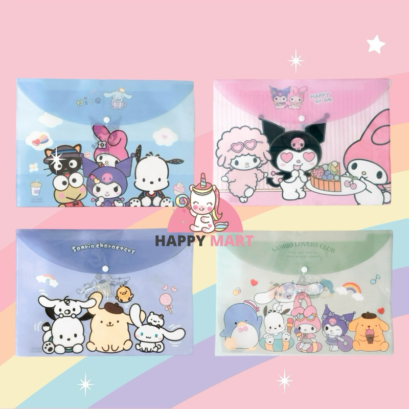 

Map plastik COLLORFULL motif sanrio kuromi / melody / cinnamoroll