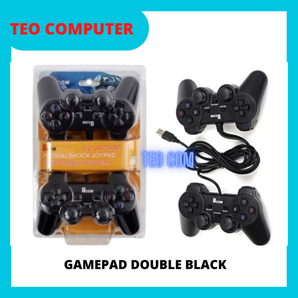 GAMEPAD JOYSTICK DOUBLE BLACK / JOYSTICK PC / GAMEPAD PC /STIK USB