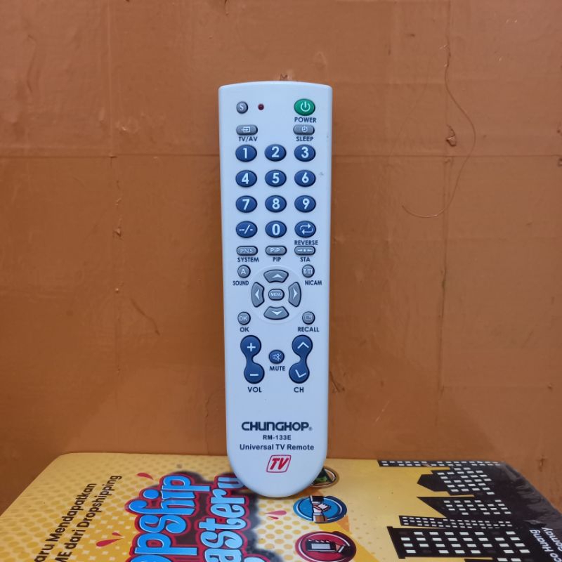 REMOTE TV UNIVERSAL ORIGINAL CHUNGHOP SERI RM-133E
