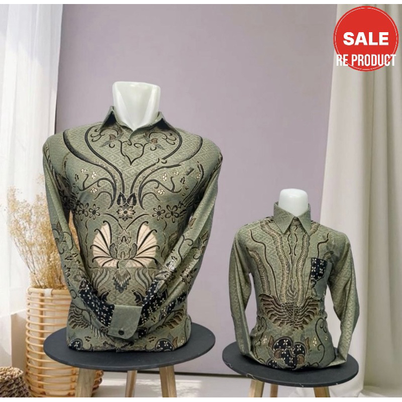 BATIK SERAT DOBBY / BATIK BAHAN DOBBY / BATIK DOBBY LENGAN PANJANG / BATIK ANAK DOBBY