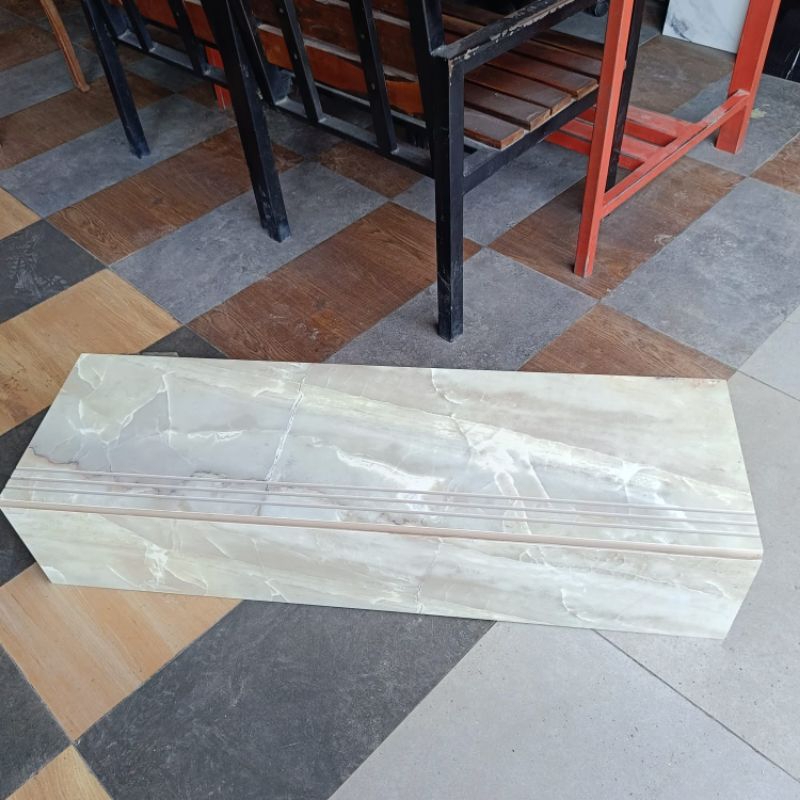 Granit tangga glossy 30x100 20x100 motip marmer