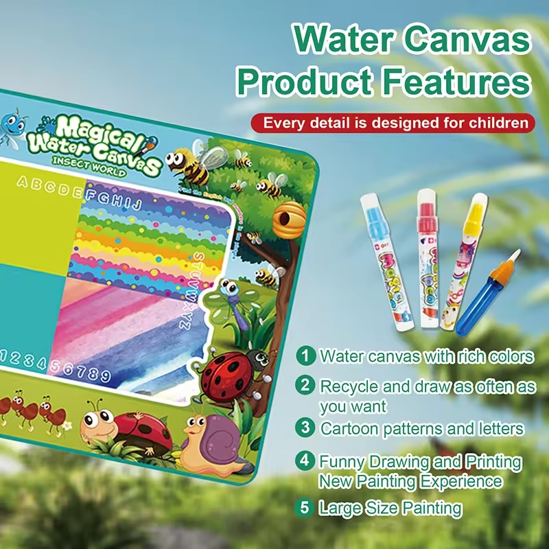 

BB Matras Mewarnai Magic Water Canvas Besar 80x60 cm Reusable