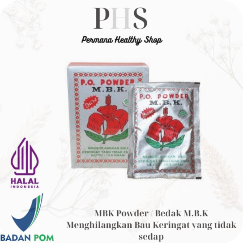 MBK Powder / Bedak MBK Silver 1 Sachet / Bedak MBK Silver Sachet
