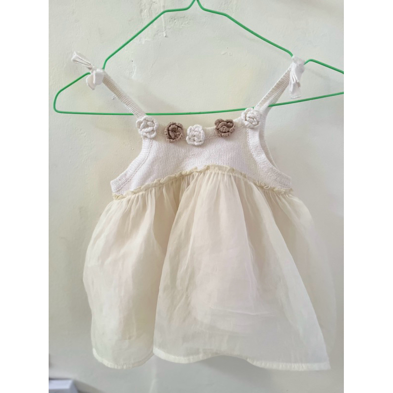 Dress Bayi Putih Branded Petit Main