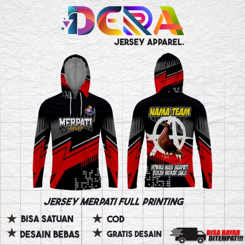 Jersey Merpati Jersey Dara Costum Desain