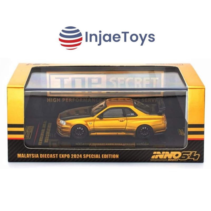 INNO64 NISSAN GT-R (R34) 'TOP SECRET' MALAYSIA DIECAST EXPO