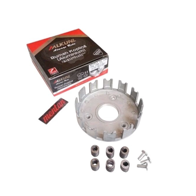 RUMAH KOPLING ALUMUNIUM SET PLUS PER KOPLING SATRIA FU 150 KARBU SATRIA FU 150 FI GSX 150