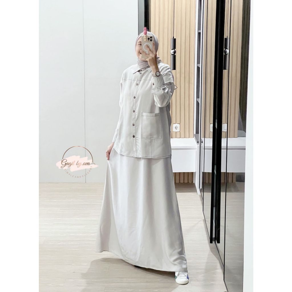 Alesha Hijab ONE SET RAZETA PREMIUM pakaian wanita setelan wanita