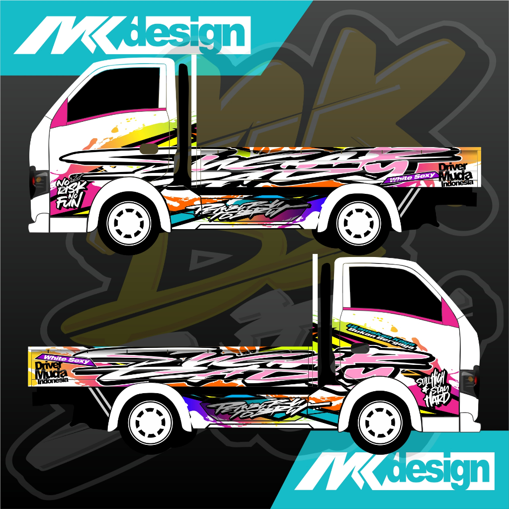 STIKER PRINTING STIKER DECAL PICKUP TRAGA CARRY L300 BISA REQUEST