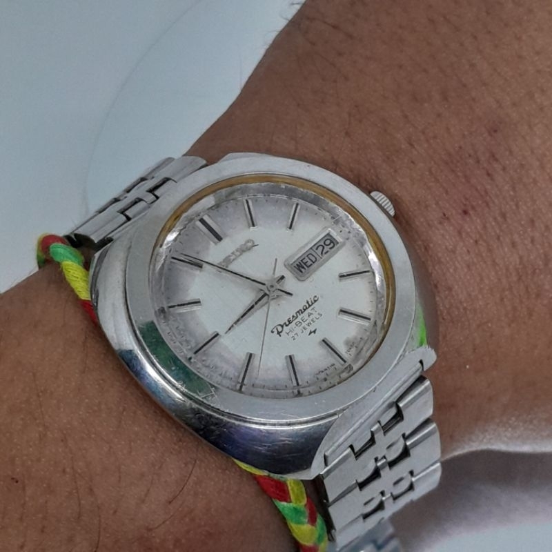 Jam tangan pria original Seiko Presmatic Hi Beat 27 jewels 5146 7030 Japan 1969