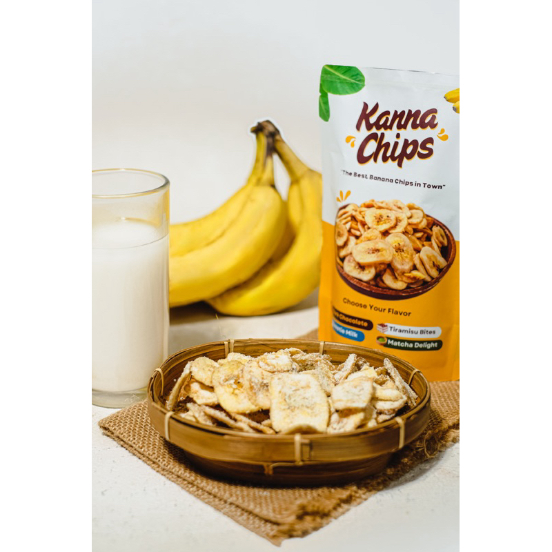 

Kanna Chips - Banana Chips Sweetie Milk - Keripik Pisang Rasa Susu - Bumbu Tebal Renyah 80gr