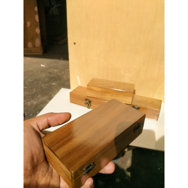 kotak kayu kecil /slepen / slepen polos / wadah unik /