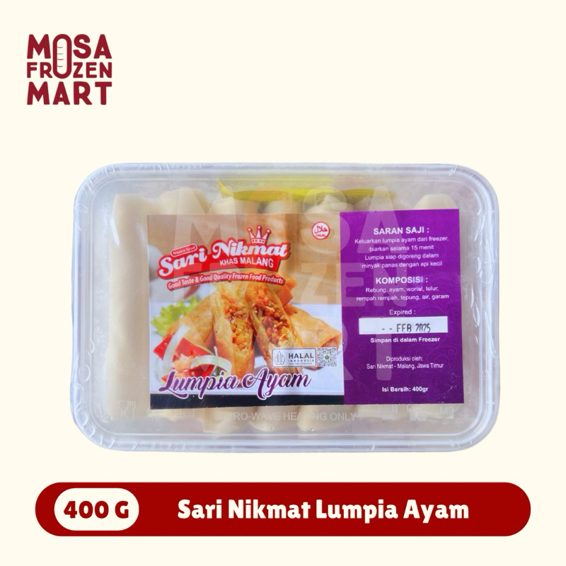 

Sari Nikmat Lumpia Ayam Isi 7 Pcs