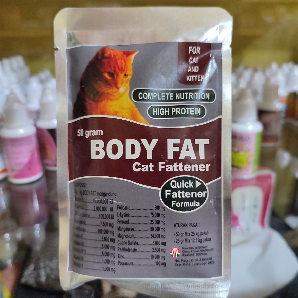 Body Fat Cat 50 gr vitamin penggemuk kucing / body fat kucing