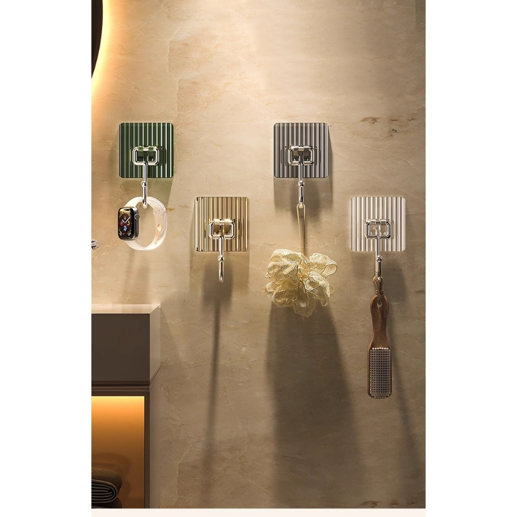 Hook tempel dinding gantungan Tempel AKRILIK 1 PCS stainless / sticky hook / gantungan kunci tempel