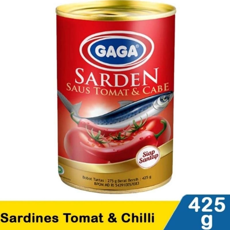 

GAGA SARDEN SAUS TOMAT CHILI/CABE KEMASAN KALENG 425 GRAM TStore