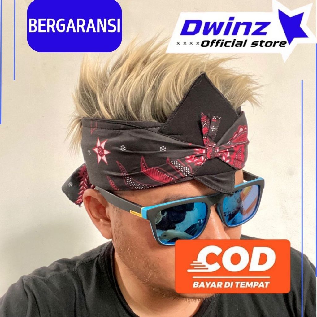 blankon jawa rambut palsu premium udeng jombang