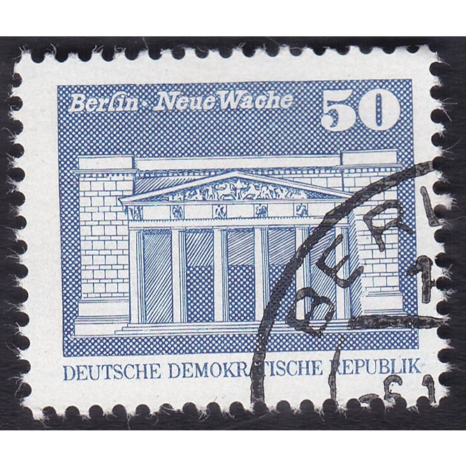 

A 10904 SATU BUAH PRANGKO JERMAN NOMINAL 50 PFENNIG TEMA BERLIN NEUE WACHE DENGAN KONDISI SUDAH ADA CAP