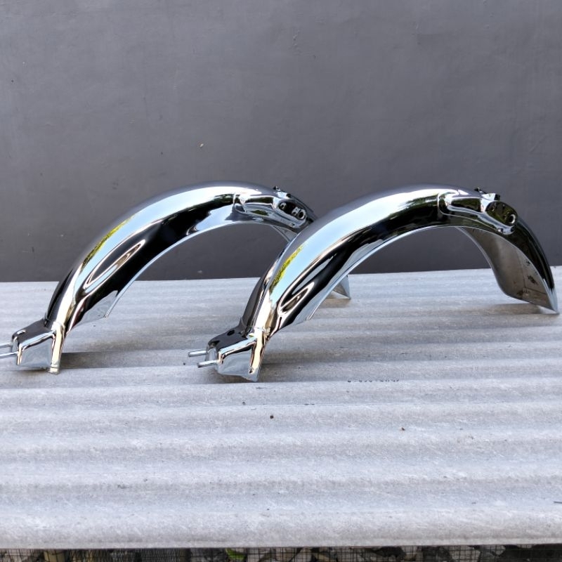 SLEBOR SPAKBOR BELAKANG CB125 PRES NGANJUK CHROME SLEBOR CB NGANJUK PRES CHROME DETILE