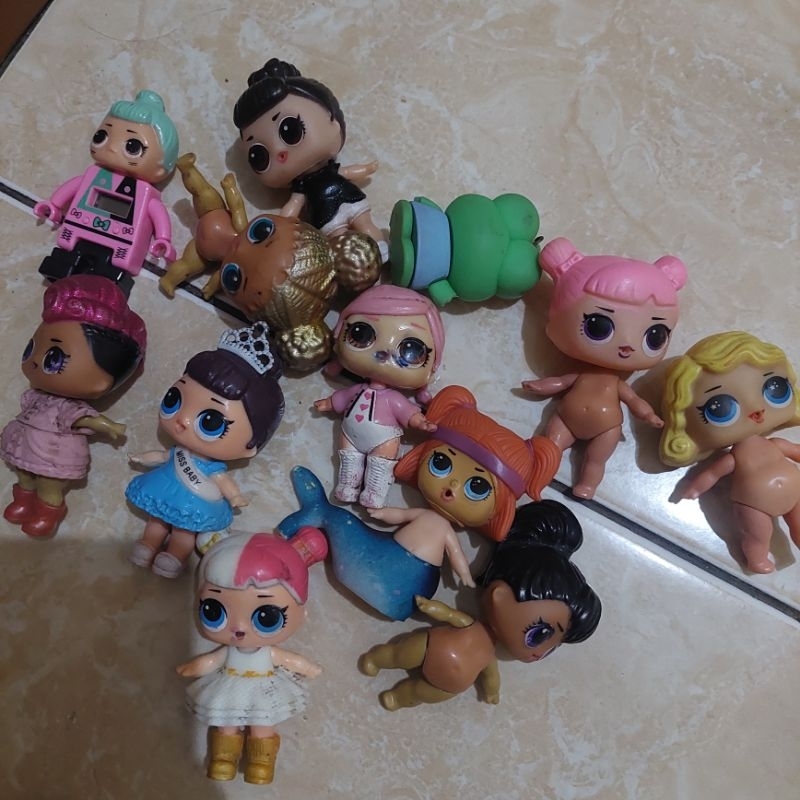 Mainan Lol anak perempuan Lol surprise BEKAS preloved Tabung Lol