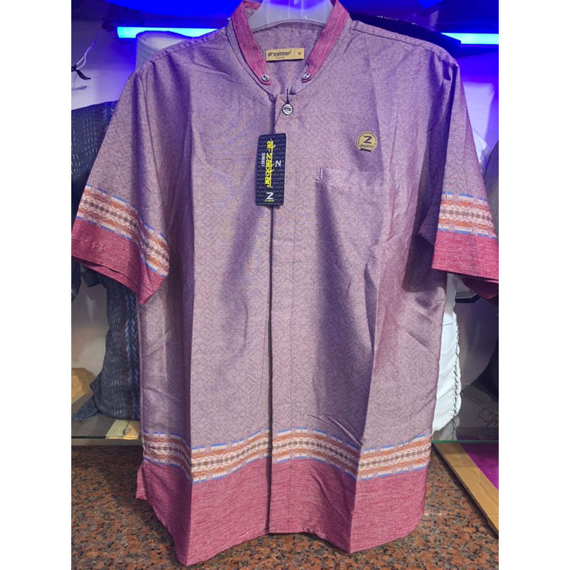Baju Koko Dewasa Al-Zabbar Lengan Pendek