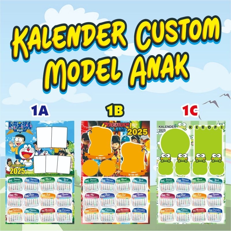 

Kalender 2025 Anak Custom Lucu