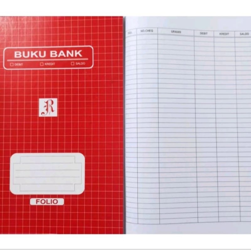 

buku bank F4 satuan (1buku) / buku bank folio / buku bank kwarto / buku bank / buku bank qwarto