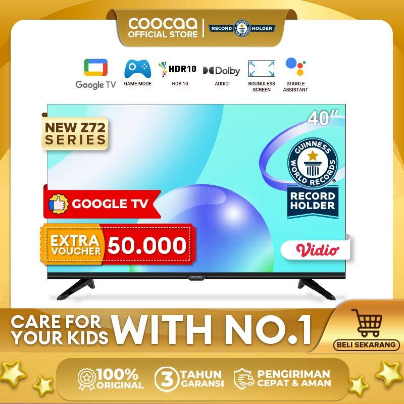 [Google TV] COOCAA 40 inch Smart TV - Digital TV - Netflix/Youtube - Google Assistant - Dolby Audio 