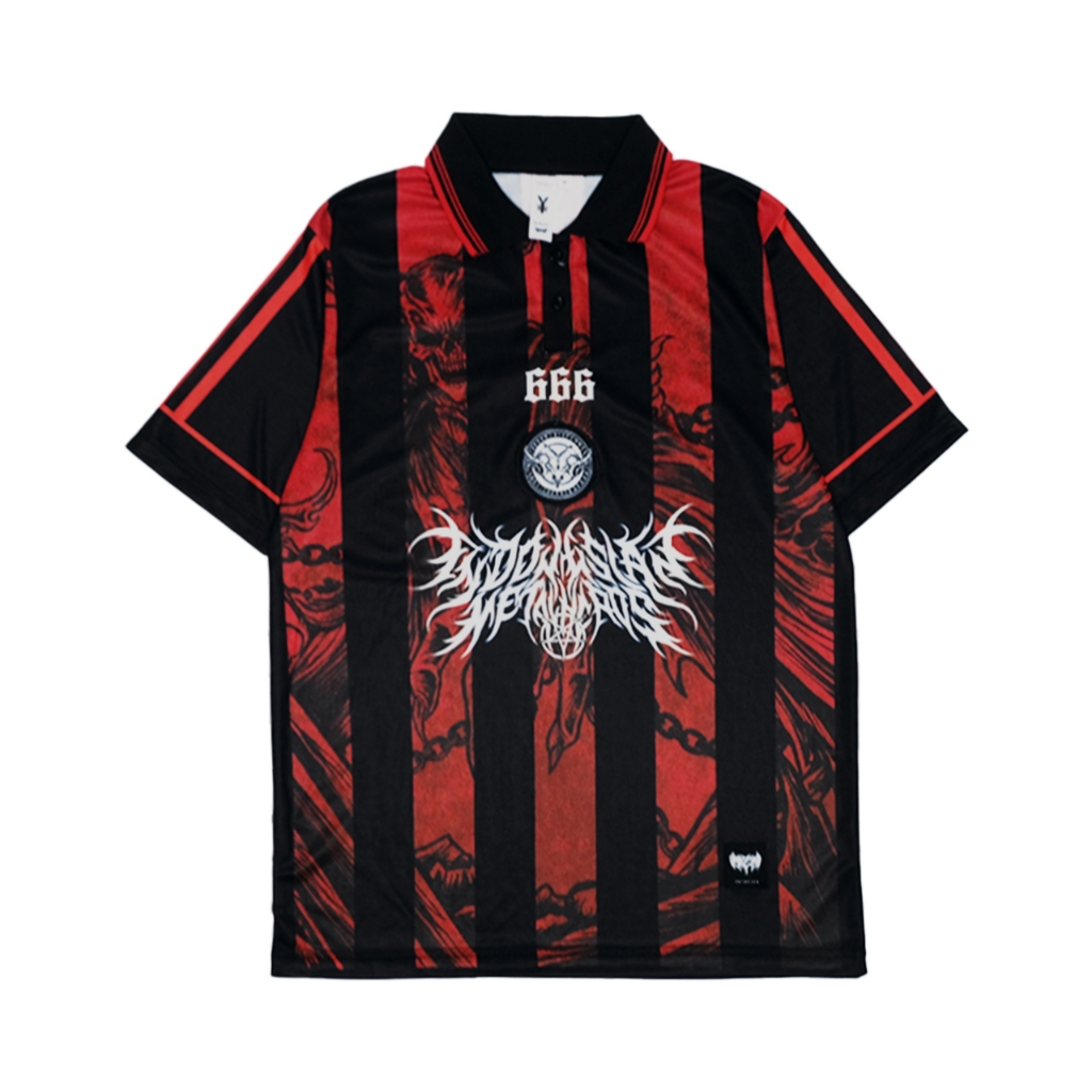 Vampire Kingdom Jersey Distro Pria Wanita Red Indonesian Metal Heads Metal Dryfit Milano Milan Unise