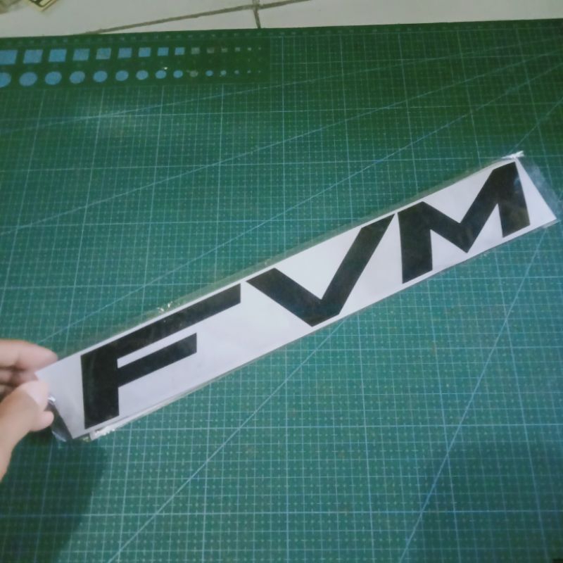 stiker tulisan FVM/FVR/GIGA mobil Isuzu Giga