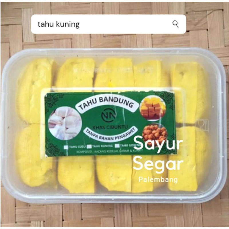 

Tahu Kuning Bandung isi 10 pcs Sayur Segar Palembang