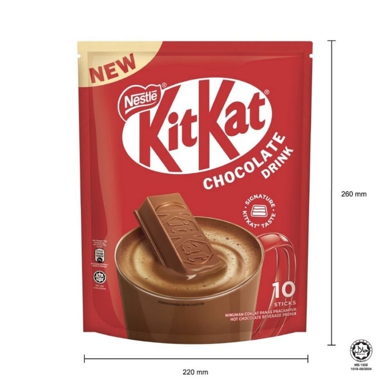 

Kitkat Malaysia Chocolate Drink 10sachet X 33gram