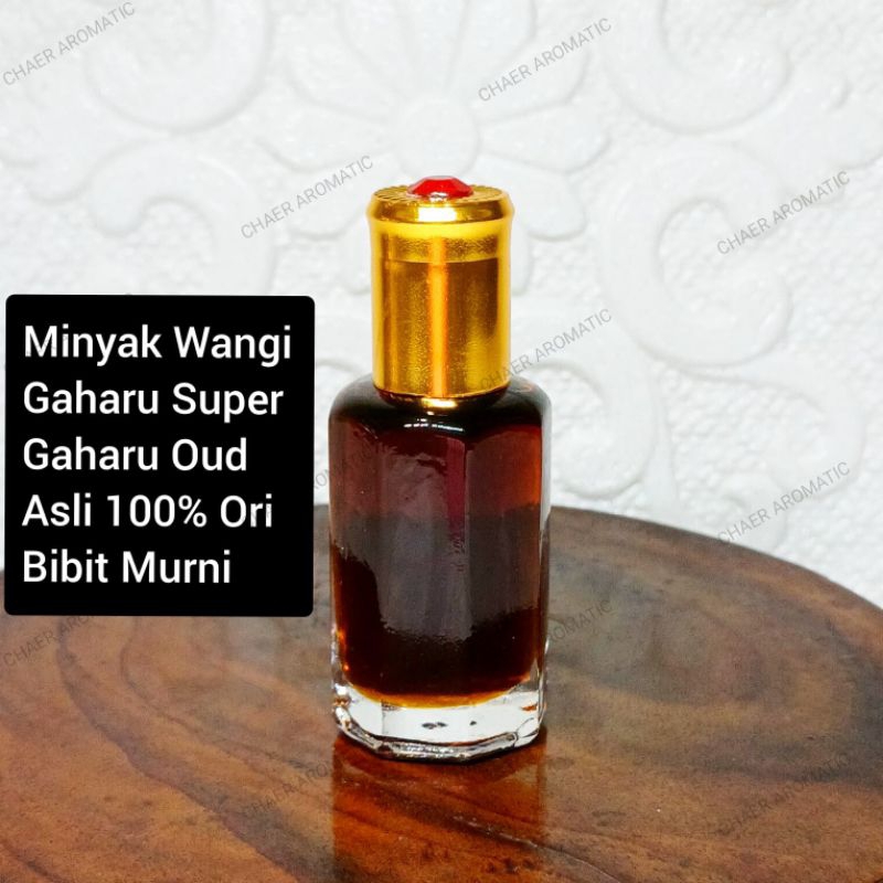 Minyak Wangi Gaharu Super Gaharu Oud 12ml Asli 100% Bibit Murni