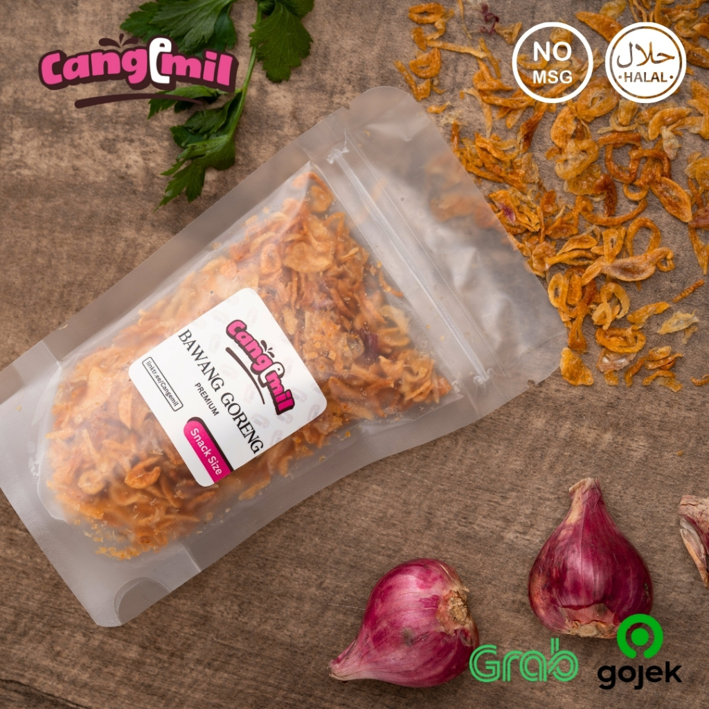 

CANGEMIL Bawang Goreng Premium | Snack Size | Renyah dan Gurih 100% Tanpa Tepung dan MSG