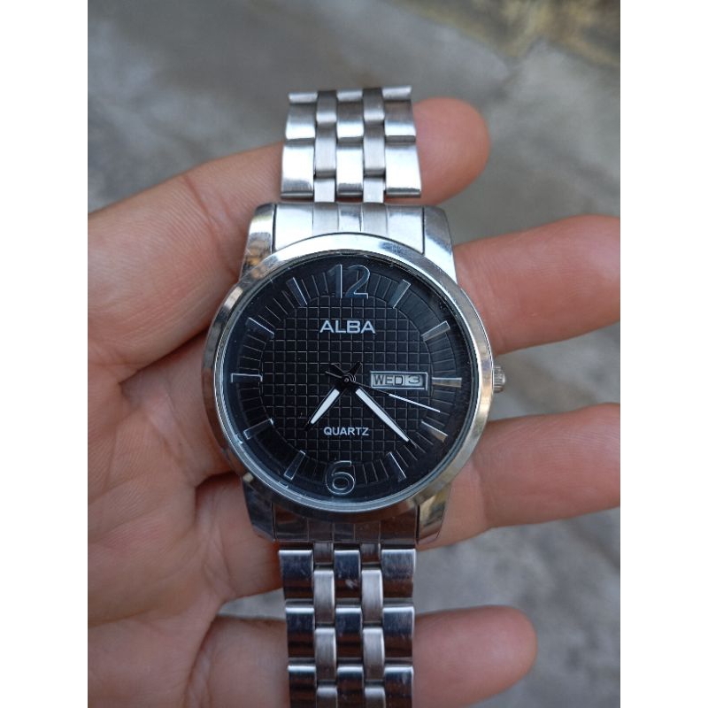 jam tangan alba quartz second bekas
