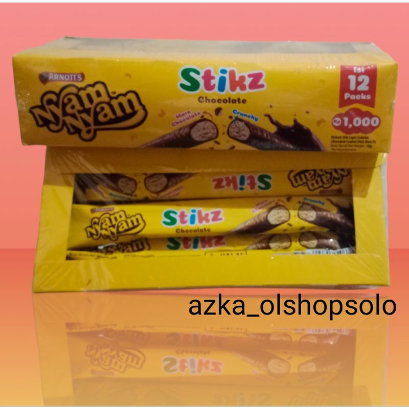 

Nyam-Nyam Stikz Chocolate isi 12pcs/Nyam-Nyam Stikz Chocolate isi 12pcs @10g