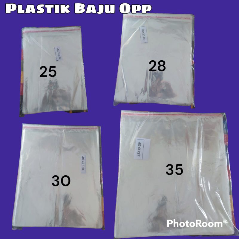Plastik Opp Seal Baju Bening Plastik Perekat Bening Baju Tebal 0,4