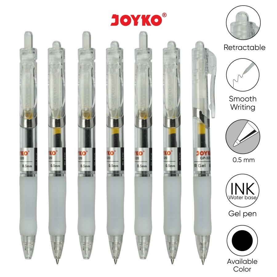 

Gel Pen Pulpen Pena Joyko GP-320 R Gel 0.5 mm