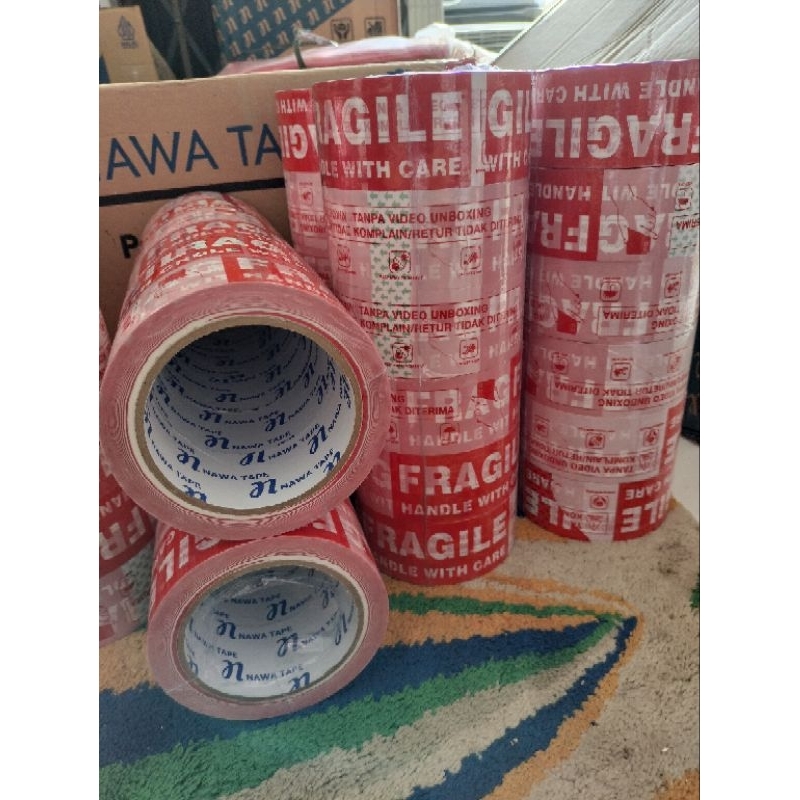 

HJK LAKBAN FRAGILE VIDEO UNBOXING(6PCS) 45X100 YARD FRAGILE MERAH PUTIH 100 YARD & 72 YARD