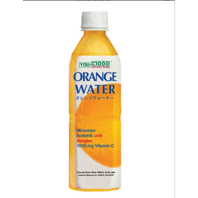 

YOU C1000 Minuman Isotonik Orange Water 500 ml rasa jeruk