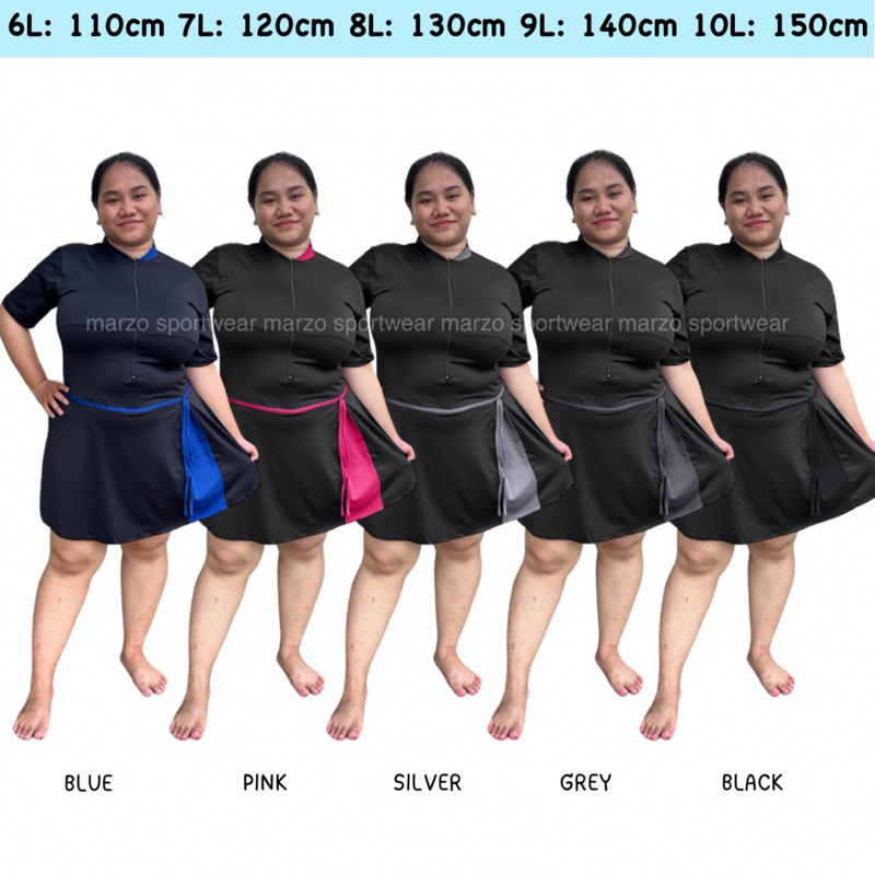 [JUMBO LD 150cm] BAJU RENANG JUMBO DIVING RENANG ROK WANITA REMAJA DEWASA JUMBO 10L 9L 8L - BAJU REN