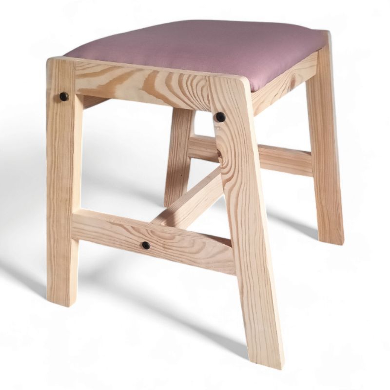 kursi kayu busa, bangku kayu busa,