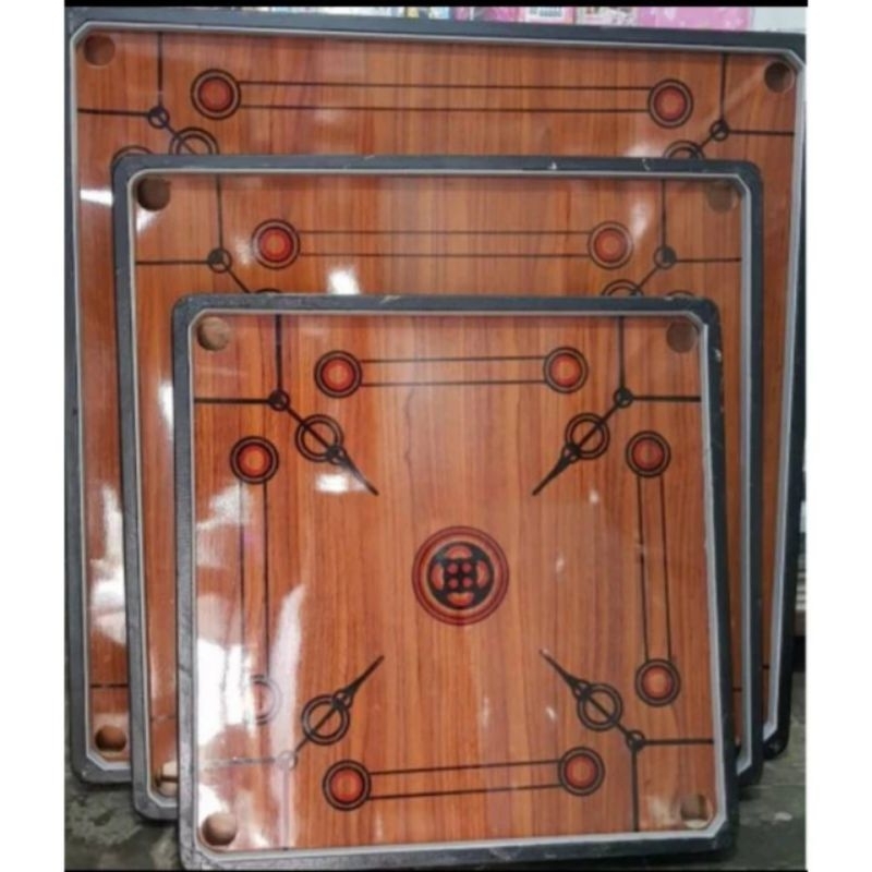 MEJA KARAMBOL/PAPAN KARAMBOL JUMBO 120 X 120 CM BONUS KOIN DAN KRISTAL TERMURAH